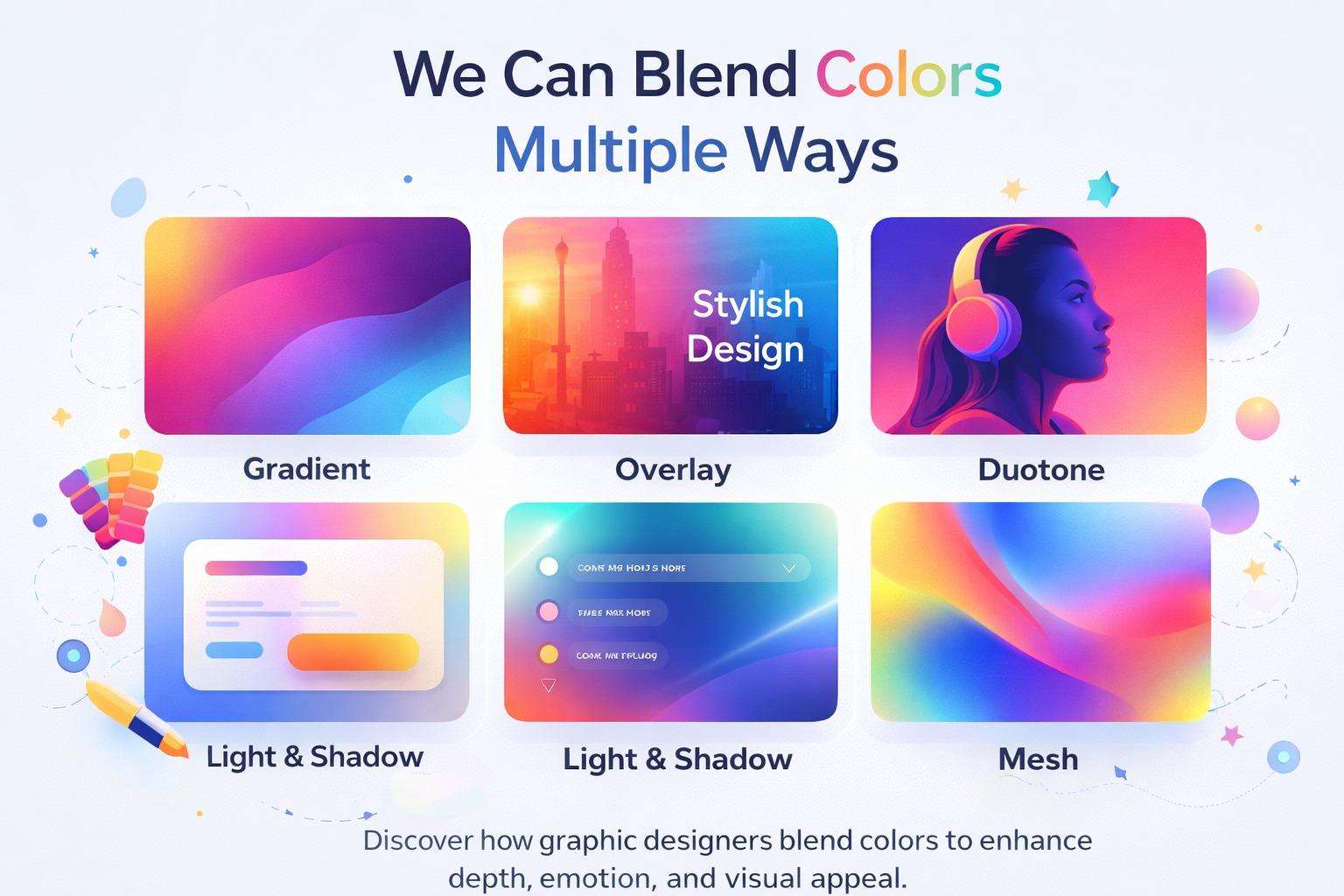 We can blend colors multiple ways
